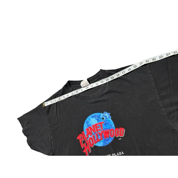 Vintage Planet Hollywood South Coast Plaza T-Shirt XL Black Made in USA 90s - Picture 3 of 6